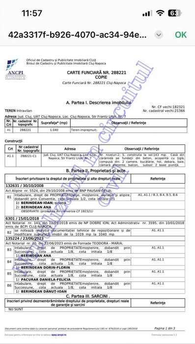 Vand Casa cu teren 1040m2/ front 35m