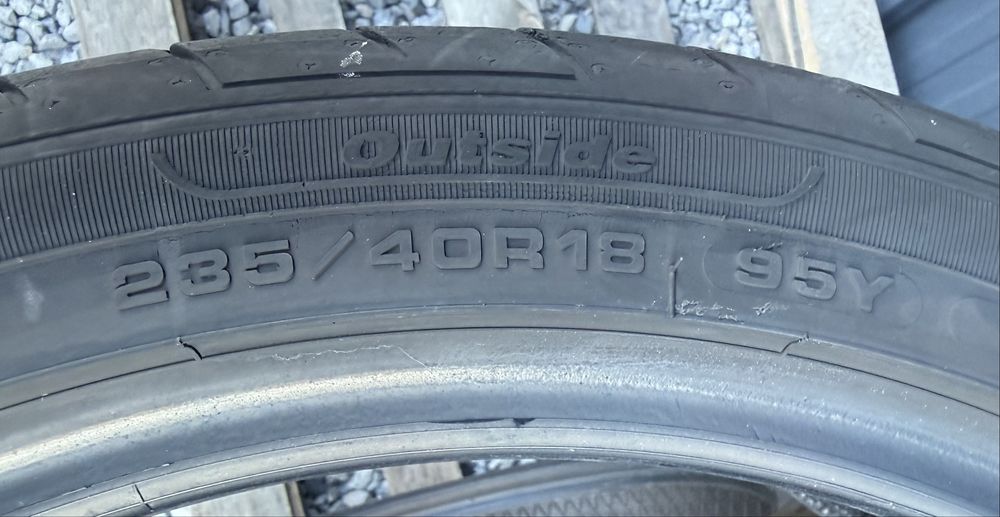 2бр 235/40/18 на 5,8мм с 21дот Фулда