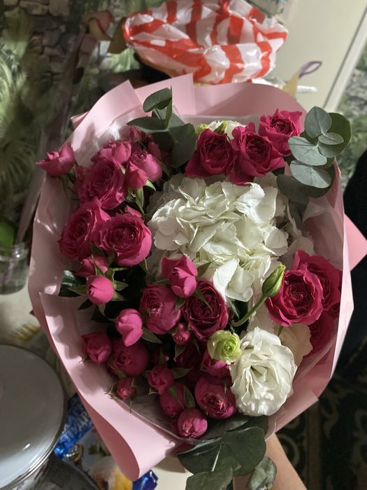 Букет 51 розы, розывье