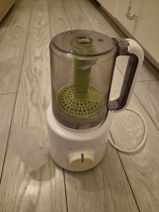 Aparat de gatit cu abur si blender 2in1 Philips Avent SCF870/20, pahar gradat, 1 viteza