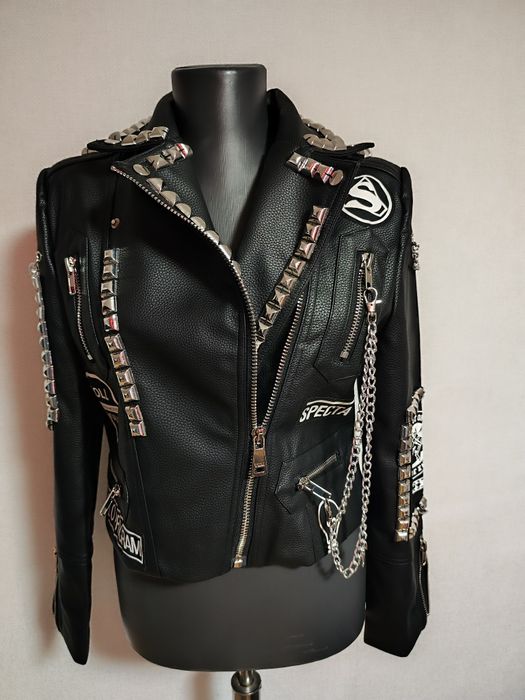 Geaca piele biker