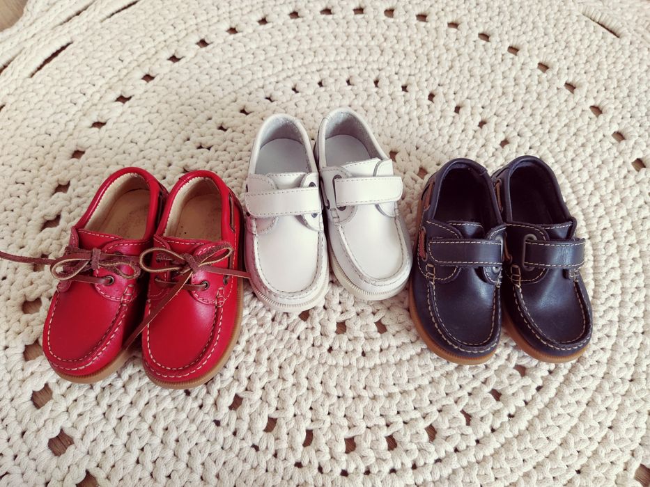 Pantofi copii mărimea 24 nautic din piele