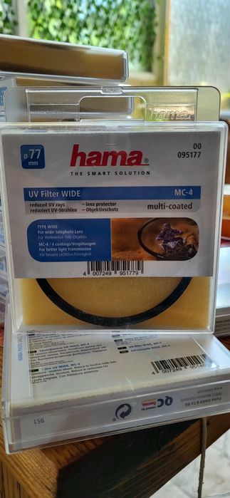 Filtru UV Hama WIDE MC-4, 77mm-46mm-52mm – Multi-coated, protecție lentilă