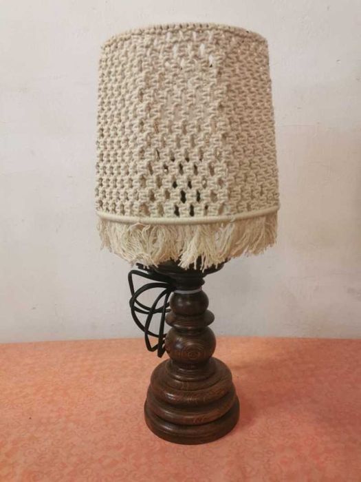 Veioza din lemn vintage