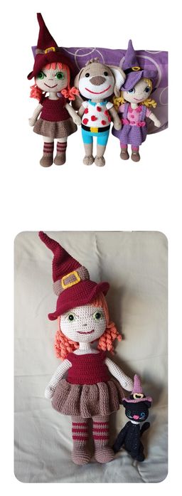 Татти и Мисифу - плетени играчки