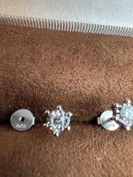 Набор серьги кольцо золото 750пр. с бриллиантами