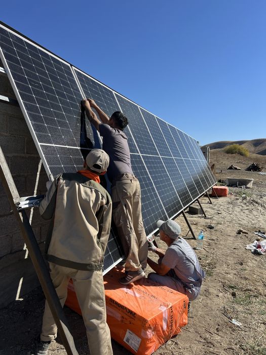 Установка солнечных батарей