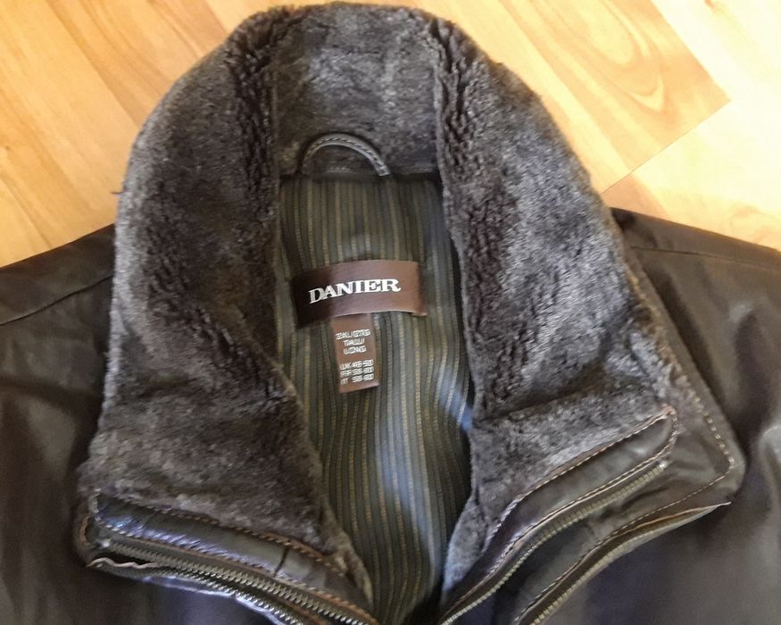 Parka din piele cu captuseala detasabila