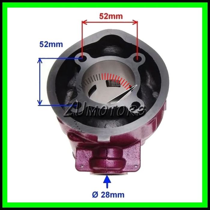 Cilindru AM6 80 90cc YAMAHA Tzr DT RIEJU Rr PEUGEOT XPS Minarelli AM6