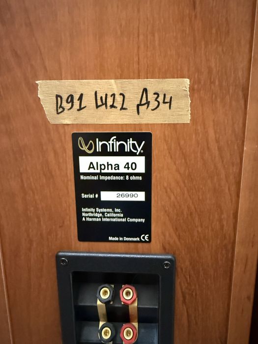 Infinity Aphla 40 Като нови