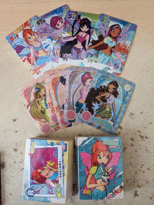 Лот карти на Winx, Pokemon, Frieren, My little Pony, Cookie Run