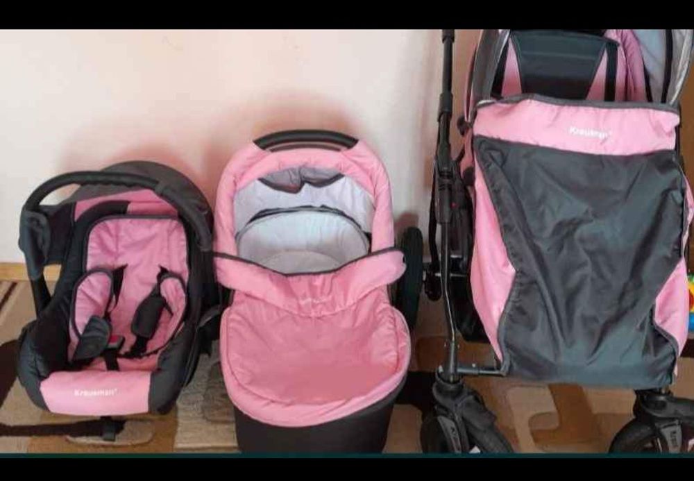 Vand carut Krausman 3in 1 Pink