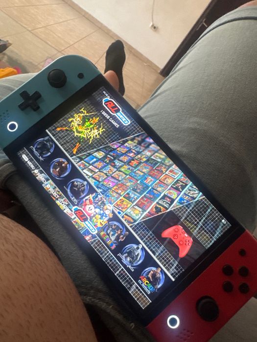Consolă Retro Portabilă stil Switch - 20.000 Jocuri (PSP, PS1, NDS), Card 64GB