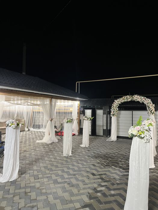 Арка баннер полуюрта, оформление