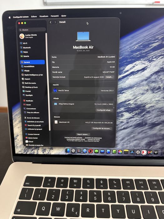 MacBook Air 15 M4 / 16GB / 512GB / Ca nou / Garanție