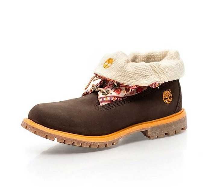 TIMBERLAND № 35/36 – Дамски боти от ест. кожа "COLORFUL ACCENTS" нови