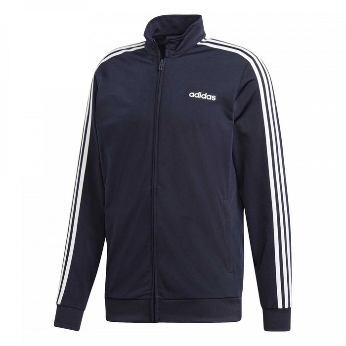 Adidas Men's Essential 3-Stripes Tricot Track Jacket DU0445