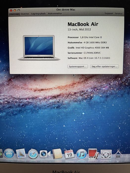 Macbook air mid 2012 i5 1.8ghz