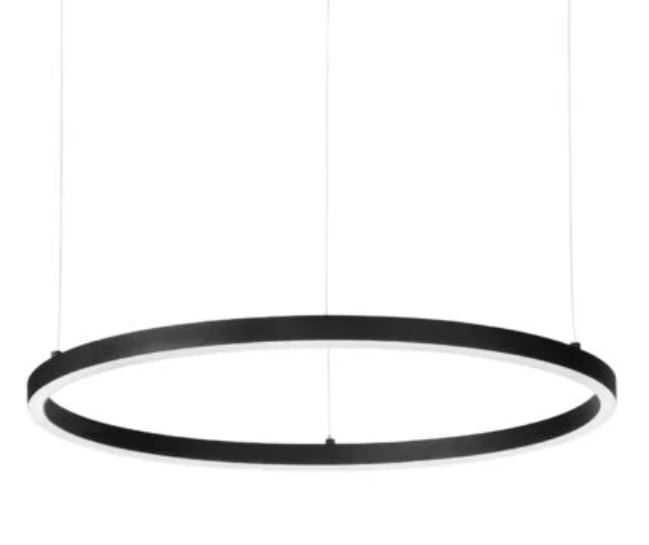 Lustra moderna neagra LED, ORACLE SLIM SP, Ideal Lux