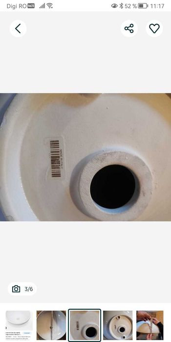 Chiuveta/lavoar ceramic, NOU Made in Italy, pt. blat, la sfert de pret