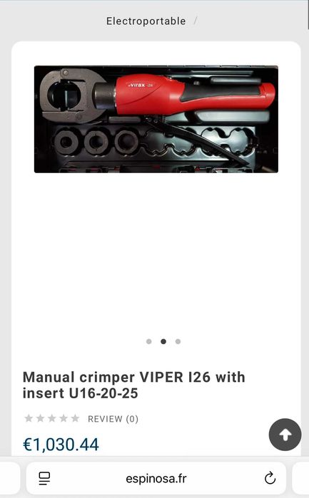 Virax i26 - Ръчна хидравлична преса за пресоване на тръби и фитинги