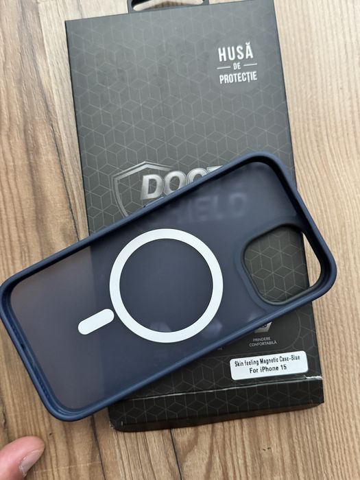 Husa silicon Dr Shield Iphone 15 Blue