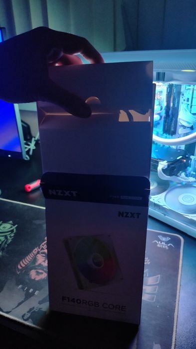 NZXT 3  вентилатора F140 Core White ARGB