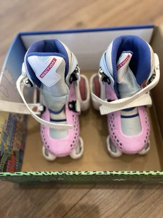 Роликовые коньки для девочек розовый 29-32