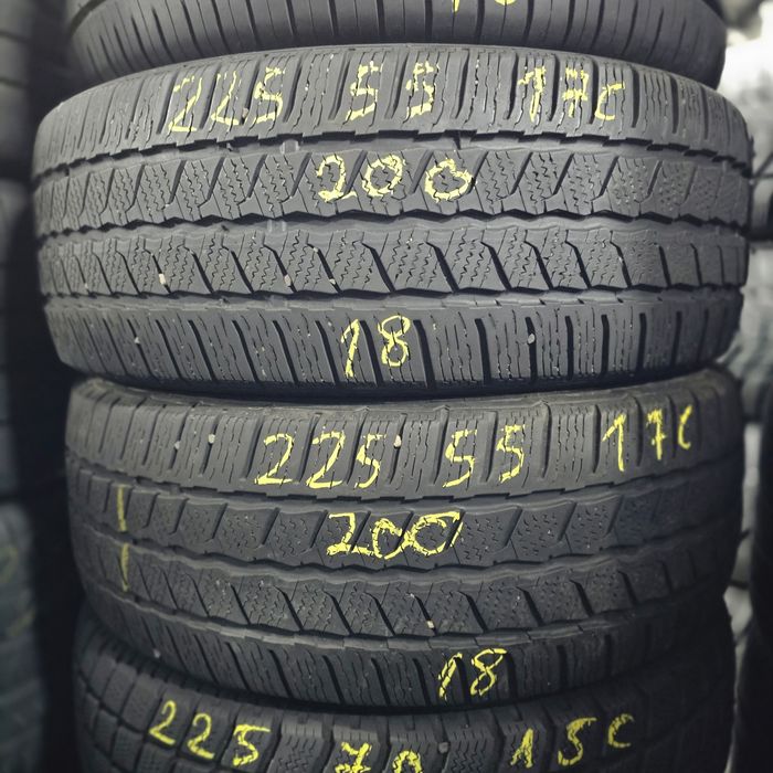 2x 225/55/17C M+S CONTINENTAL 2018 Stare excelentă