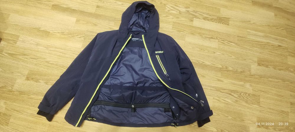 Jachetă schi copii Fundango 140-146cm bleumarin in stare foarte buna