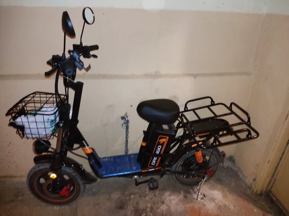 Электро скутер ДРОНГО, + 1 аккумулятор