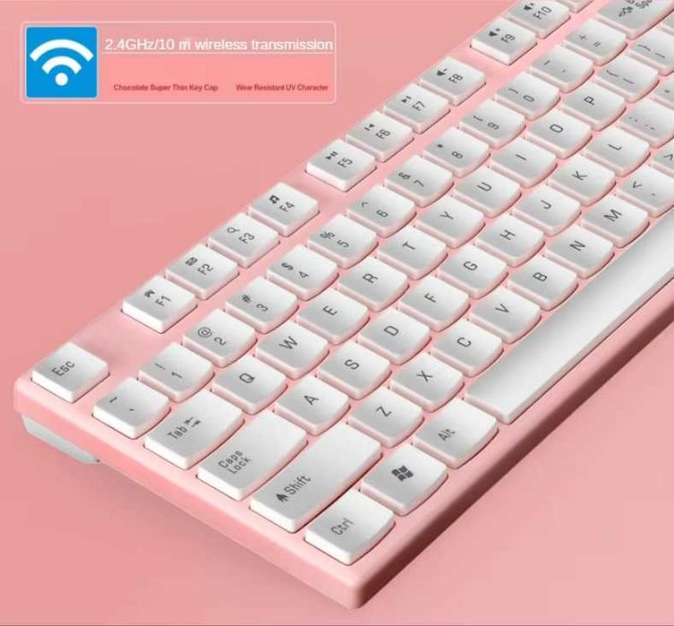 ПРОМО!! Комплект Wireless безжична клавиатура с мишка