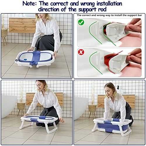 Нова Мултифункционална детска вана – сгъваема, термо, мобилна за бебе