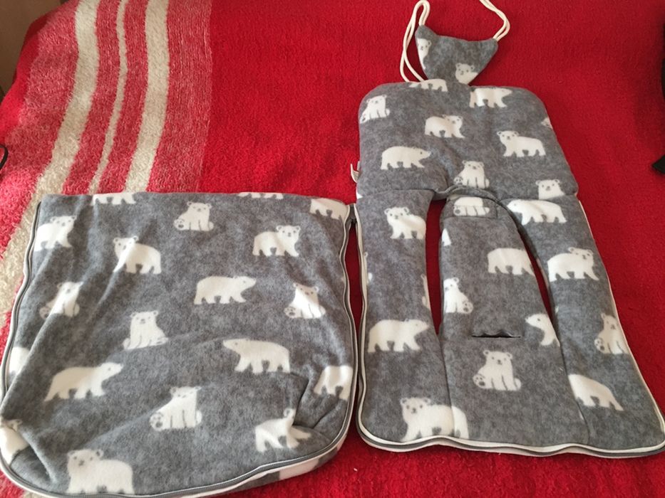 Sac iarnă cărucior bebe Scoica Husa Bebelus 0-12 luni Germania Fermuar