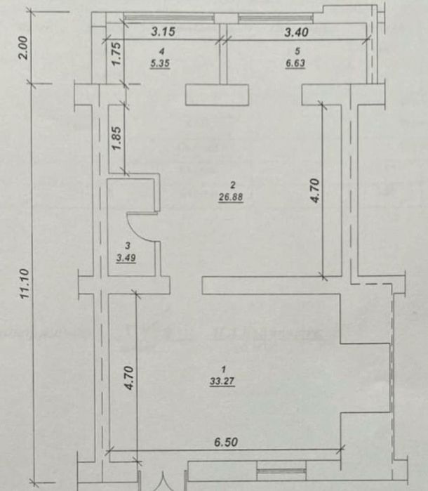 ПРОДАЁТСЯ Ойбек первая линия 96м² с арендатором 2600у.е