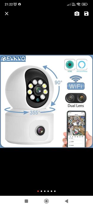 Нова! Camera 4K dual lens wifi
