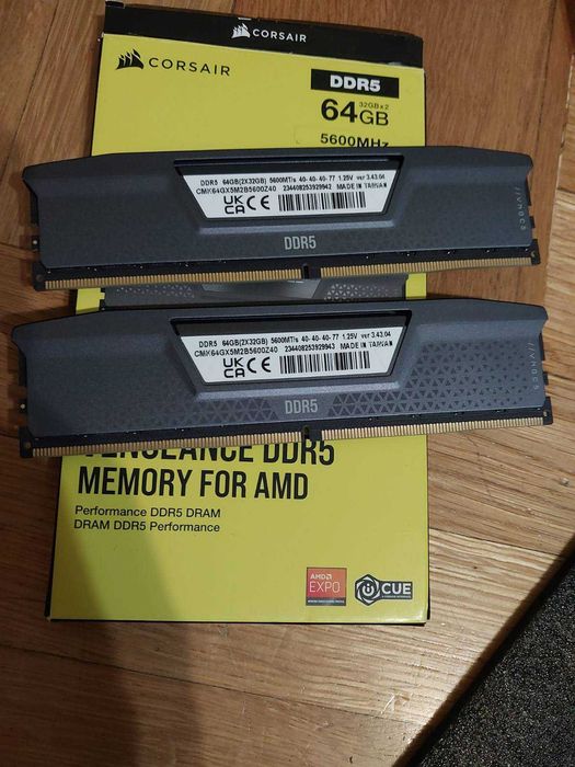 64GB DDR5 5600MT/s CL40 - Corsair Vengance (EXPO)