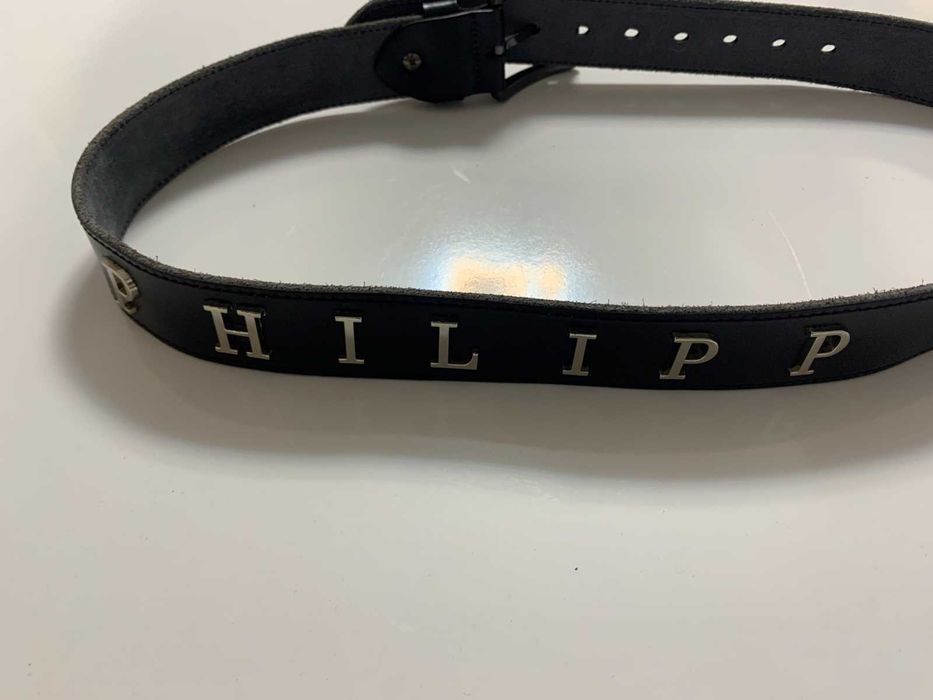 Нов мъжки колан от естествена кожа Philipp Plein 110см дължина.