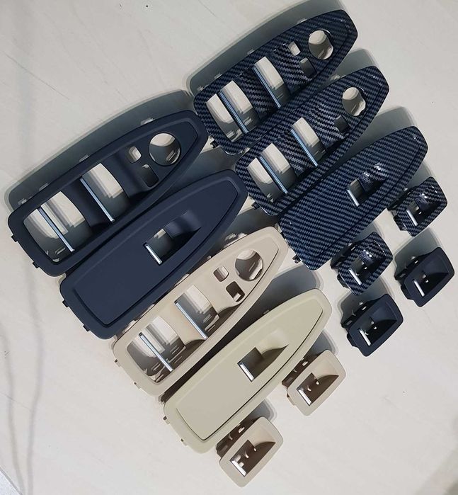 Trim Masca Ornament Butoane Usa BMW F20 F21 F30 F31 F32 F34, Carbon