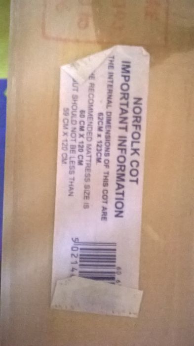 Детска кошара Mothercare, дърво