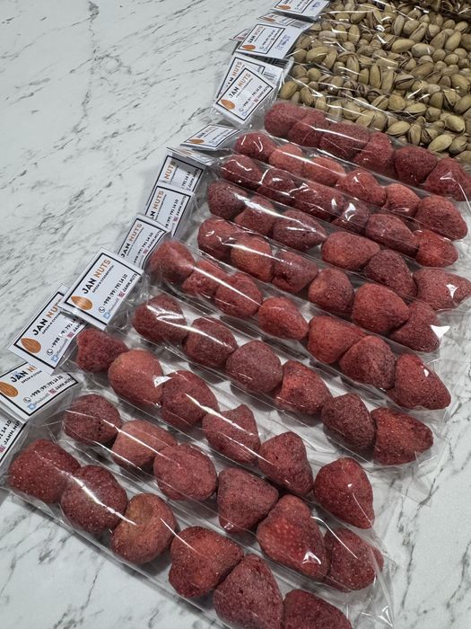 Клубника, сублимированная клубника, сублимат, quruq meva, quruq mevala