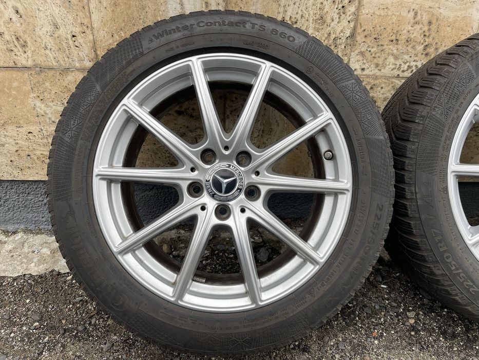 Jante 17 Mercedes C Class CLA W205 W206 Anvelope 225 50 R17 M+S