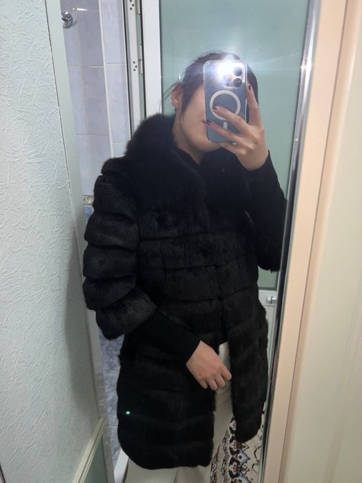 Shuba S razmer Шуба темно коричневого цвета размер S