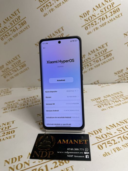 NDP Amanet Braila Redmi Note 15(59364)