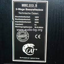 страхотни оригинални немски тонколони CAT MBC 300-2х300вата