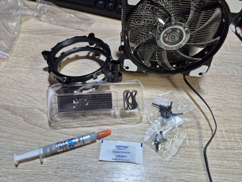 Процессор i5-11400f + мат. плата + башенный кулер