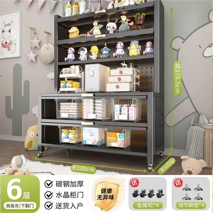 Oshxona metall shkafi shaffof eshiklar bilan | Кухонный шкаф