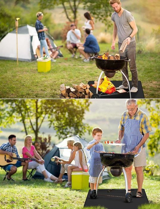 Защита подложка- килим за барбекю, камина, огнище BBQ mat 122х 76 см.