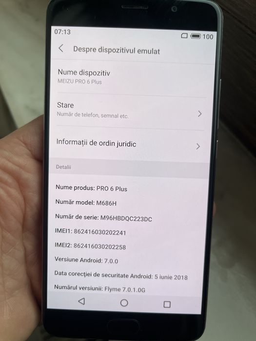Telefon Meizu pro 6 plus