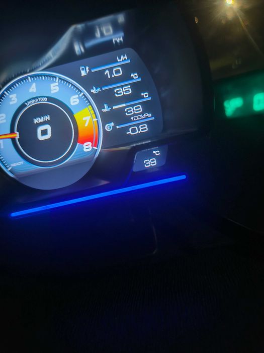 1г. ГАРАНЦИЯ A501 Car HUD OBD2 Километраж Бордови Компютър Турбо Уред Температура Масло Температура Обороти Диагностика Трип Компютър Дисплей OBD 2